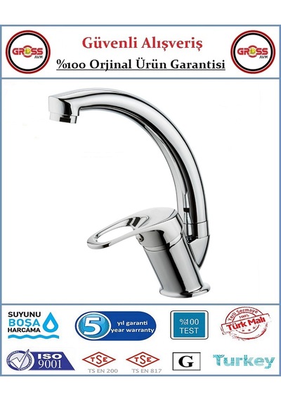 Şenpres Hilal Mix Lavabo Bataryası - 40'lık Kartuş