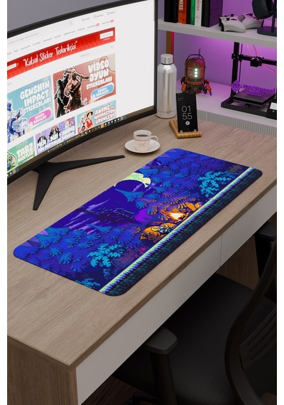 Shovel Knight Kaymaz Dikişli Kauçuk Oyuncu Mousepad V1 - 70x30 Xl Gaming Mouse Pad Fare Altlığı