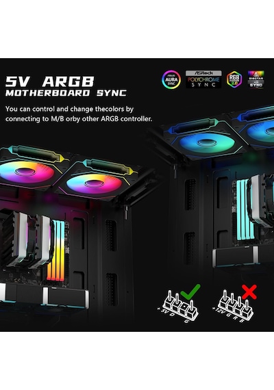 Archon Spectre Pro Rb120 Argb Pwm 4x 12cm Kasa Fan Seti 4 X 120 Mm