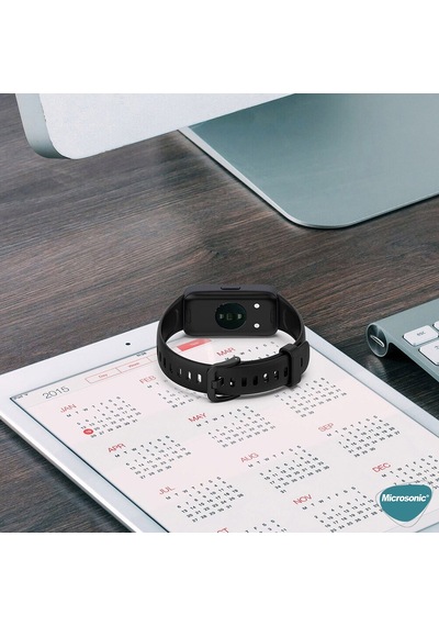 Microsonic Huawei Band 8 Kordon, Silicone Sport Band Yeşil