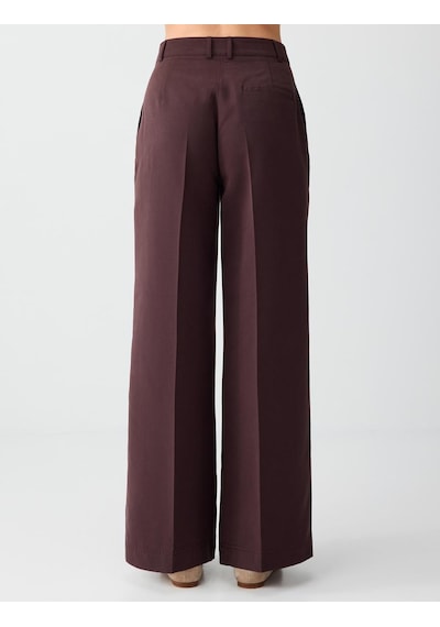 Jimmy Key Acı Kahve Rahat Kesim Normal Bel Dokuma Gabardin Pantolon 6sw185600803 Acı Kahverengi