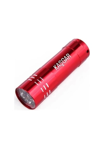 Süper Parlak 9 Ledli Metal Mini El Feneri - Çok Renkli