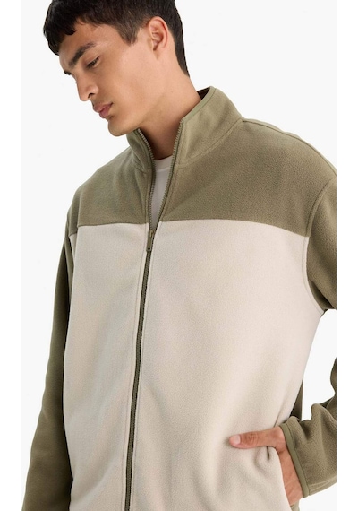 Defacto Relax Fit Yarım Balıkçı Yaka Fermuarlı Polar Hırka F0449ax25aukh401 Haki-kh401 Defacto Relax Fit Yarım Balıkçı Yaka Fermuarlı Polar Hırka F0449ax25aukh401 Haki-kh401
