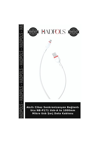 Akıllı Cihaz Senkronizasyon Bağlantı Ucu Nb-p171 Usb-a To 1000mm Mikro Usb Şarj Data Kablosu