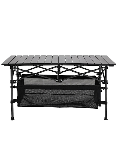 Funky Chaırs Family Xl Katlanabilir Alüminyum Kamp Masası - Siyah 117x55x50