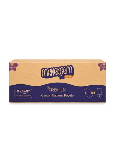 Menekşem Garson Peçete 33x33 Cm Premium 2 Katlı, 80 Li 36 Paket, 2880 Adet