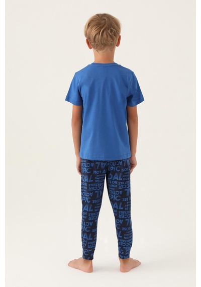 Rolypoly Roly Poly 3344 Goal Erkek Çocuk Pijama Takımı Mavı