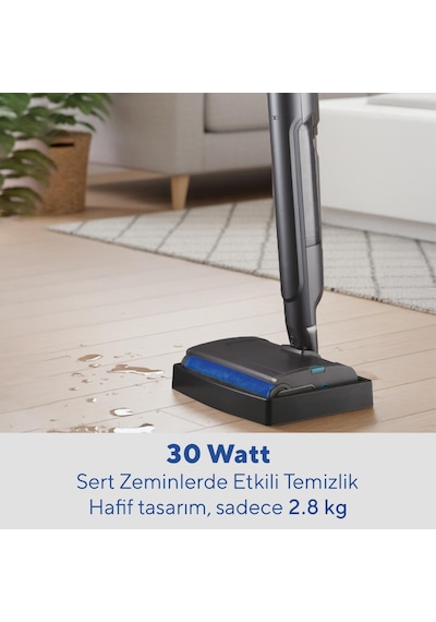Kumtel HCFC-01 Islak Kuru Şarjlı Dikey Süpürge