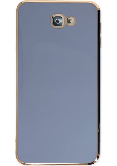 Newface Samsung Galaxy Uyumlu J7 Prime Kılıf Volet Silikon Semeglbl - 23 - Mavi
