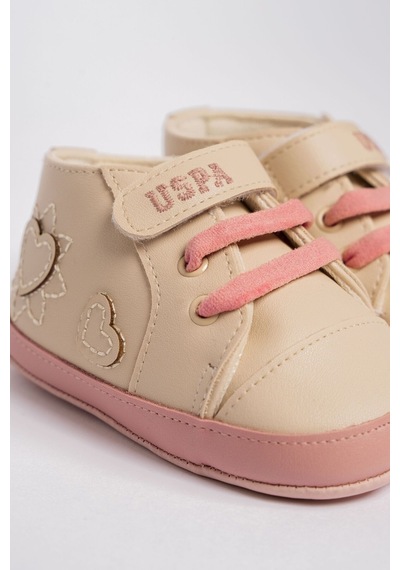 U.S. Polo Assn. U.s Polo Assn. Kız Bebek Krem Ayakkabı 5274-50184 Krem