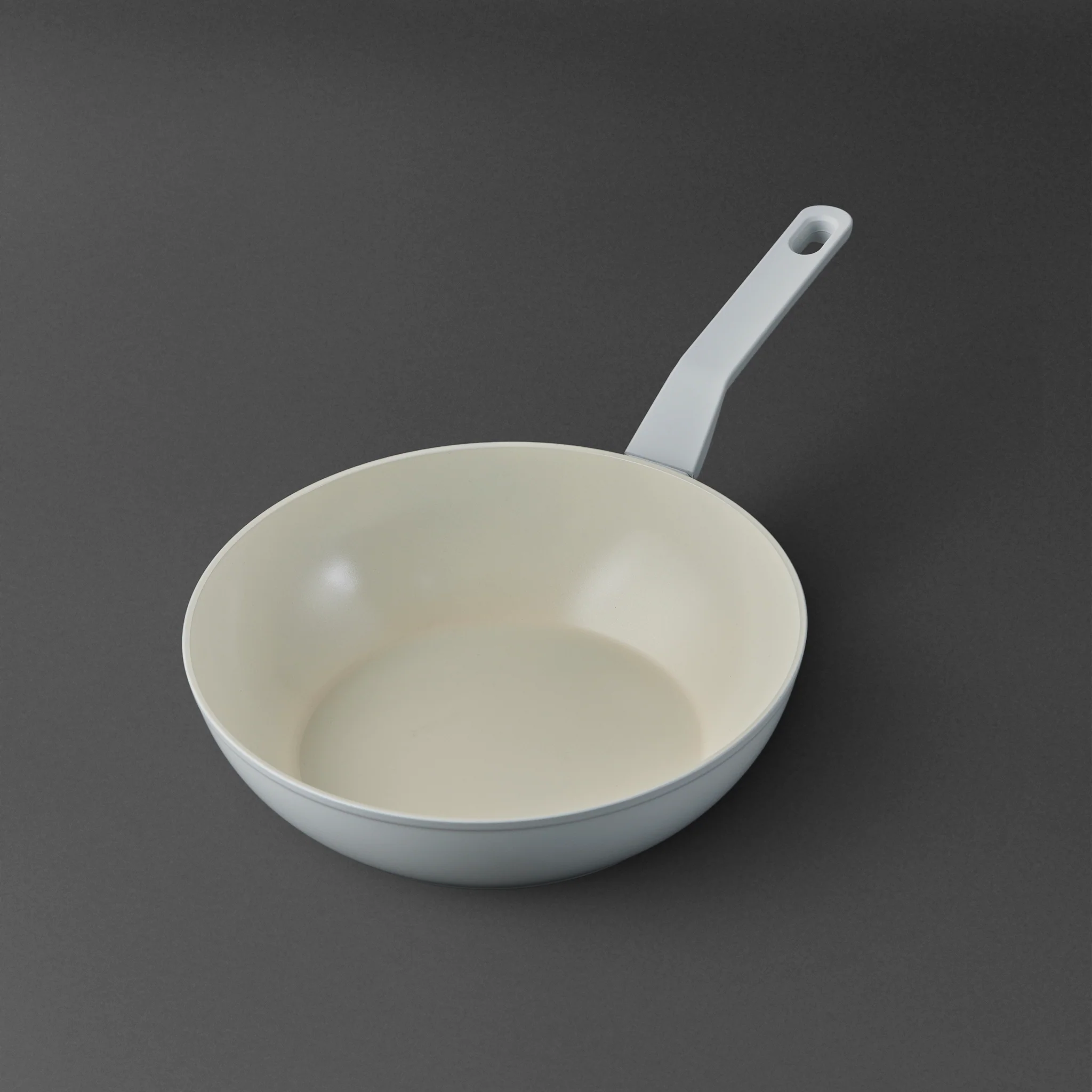 Jumbo Swiss Crystal Light Grey Wok Tava 28 Cm Gri