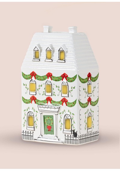 The Mia Dekoratif Led Işıklı Yılbaşı Evi 12x7x19 Cm 1 Adet