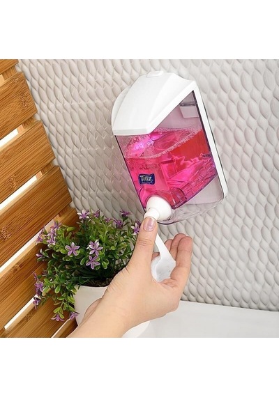 Titiz Tp-293 Hazneli Sıvı Sabunluk - Sıvı Sabun Dispenseri - Şampuan Aparatı - 1000 Ml. - Şeffaf
