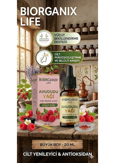 Life %100 Saf Ahududu Yağı - Doğal Güneş Koruyucu & Anti-aging Bakım 20 Ml
