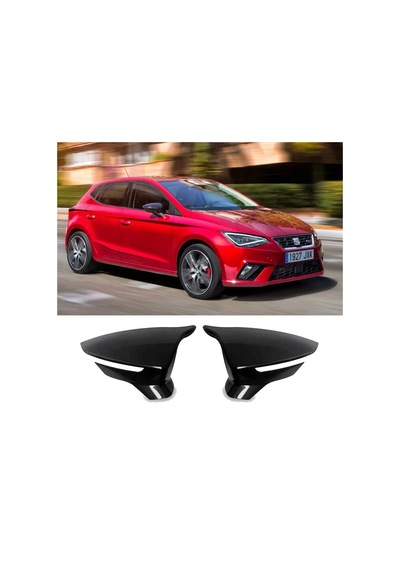 Seat İbiza Mk5 2017 Sonrası Batman Yarasa Ayna Kapağı Piano Black