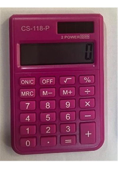 Csl Cs-118-p Pembe 8 Hane Cep Tipi Hesap Makinesi 010