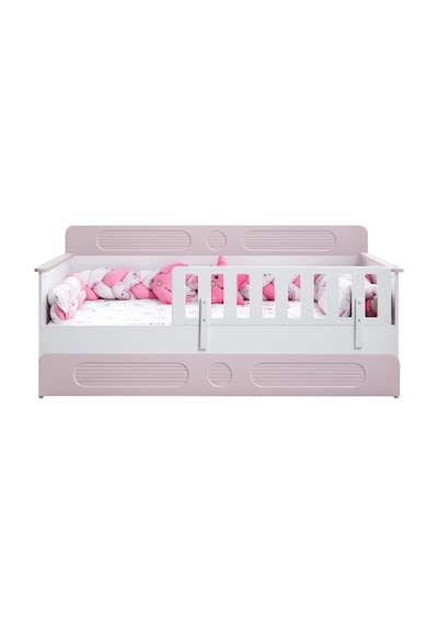 Yavrulu Karyola, Flora Yavrulu Montessori Karyola - Pembe + 2 Adet Comfort Yatak Yavrulu Karyola, Flora Yavrulu Montessori Karyola - Pembe + 2 Adet Comfort Yatak