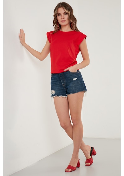 Lela Bayan T Shirt 5864019 KIRMIZI Kırmızı