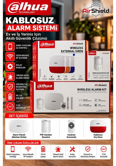 Art-arc3000h-03-fw2, Wifi+2g+3g+ 4g, Kablosuz, Alarm + 1 Adet Wireless Pır Seti