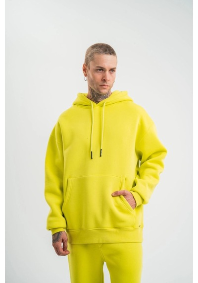 Vinevesta Erkek 3 İplik Pamuklu Oversize Kapşonlu Sweatshirt Hoodie - Sarı Çok Renkli Vinevesta Erkek 3 İplik Pamuklu Oversize Kapşonlu Sweatshirt Hoodie - Sarı Çok Renkli