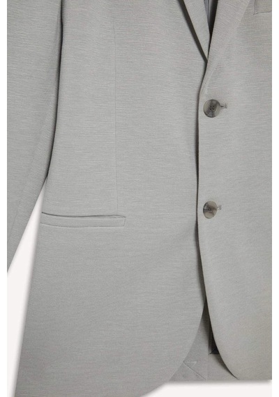 DeFacto Slim Fit Dar Kesim Yarım Astar Blazer Ceket E3447AX25SMGR323