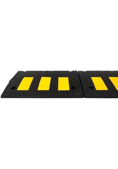 Kauçuk Rampa Set, Otopark Rampası, Kaldırım Rampası 30 X 50 X 4,5 Cm - 3 Bantlı - 8,5 Metre-3902