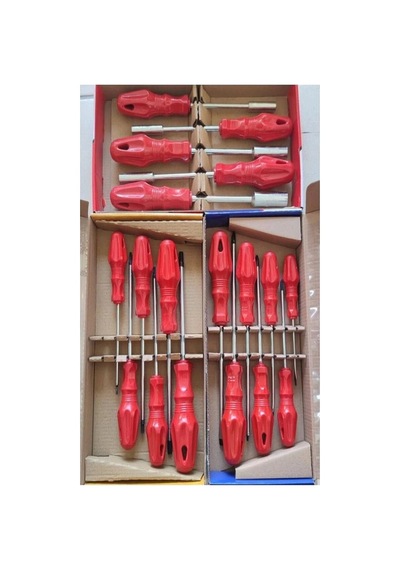 Evde Kullanımına Uygun 18 Parça Lokma Torx Düz Ve Yıldız Tornavida Seti Takımı