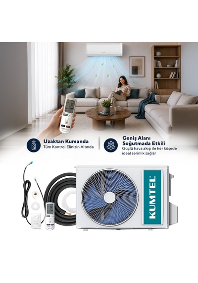 Kumtel Sugi KMSAC-12 12.000 Btu A++ Inverter Duvar Tipi Split Klima