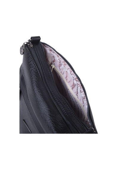 Nas Bag Çok Gözlü Yumuşak Ve Hafif Yapılı Çift Askılı Omuz Ve Çapraz Çanta 30x24 Cm Siyah Victoria