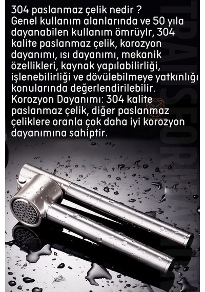 Sarımsak Ezici 304 Paslanmaz Çelik 721210 Çelik Diğer
