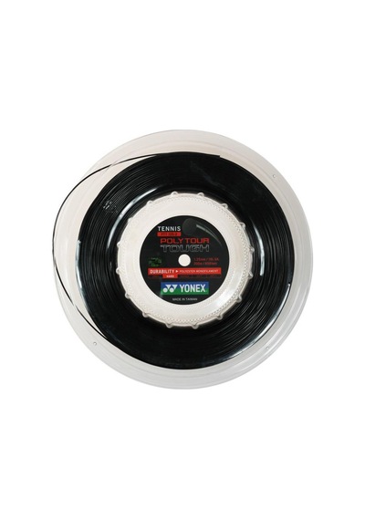 Yonex Poly Tour Tough 125-2 200m Tenis Kordaj Siyah