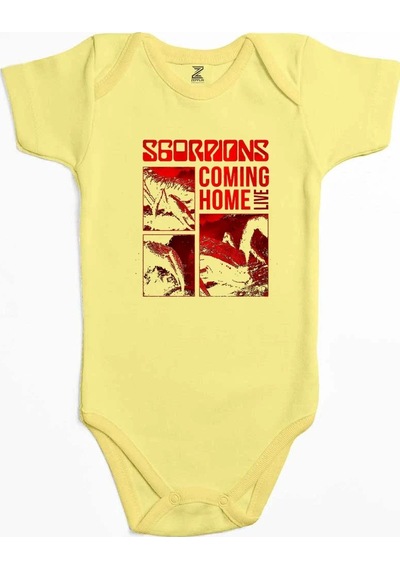 Zepplin Giyim Scorpions Coming Home Pembe Bebek Body Zıbın