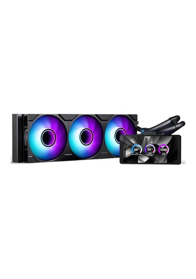 Phanteks Glacier One 360m25 Lcd Aio Su Soğutmalı, 6 Inç Ekran - 360 Mm, Siyah Sıvı Soğutucu