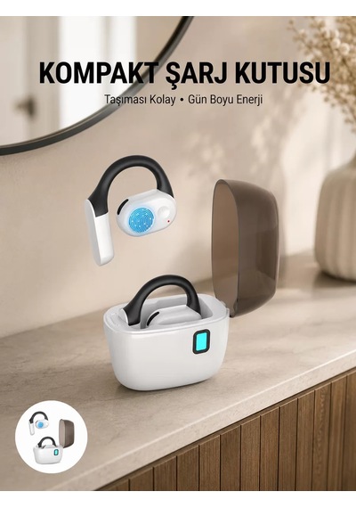 Bluetooth 5.0 Kulak İçi Kulaklık Güçlü Bas Uzun Pil Ömrü Şarj Kutulu Tasarım Yeni Nesil 1