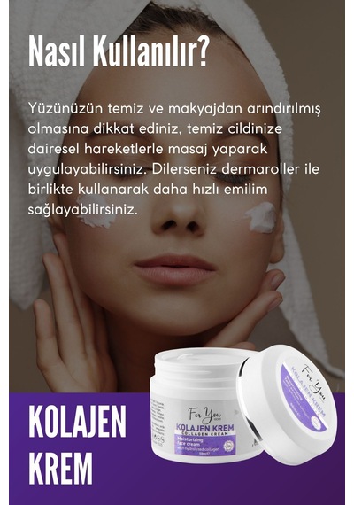 Dolgunlaştırıcı, Yaşlanma Ve Kırışıklık Karşıtı Collagen Cilt Bakım Kremi 50 Ml