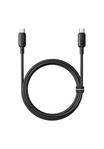 Baseus Silky Series Type-c To Type-c 100w Hızlı Şarj Kablosu 1m - Siyah