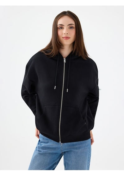 Loft Oversize Kadın Sweatshirt Lf2041117 Q1.v1 Siyah