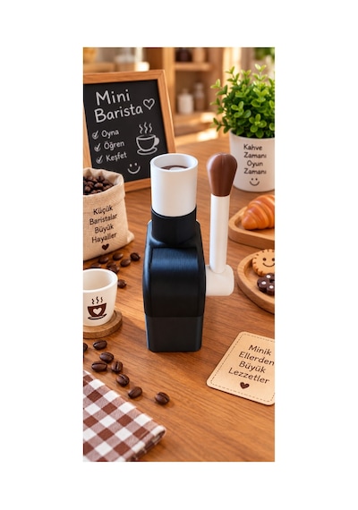 Mini Barista Kahve Makinesi Oyuncak Seti Çocuklar İçin