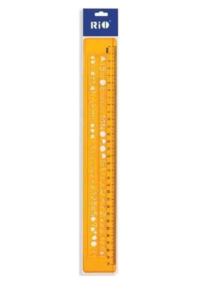 805 Üniversal Yazı Şablonu 30 Cm Cetvel Diğer