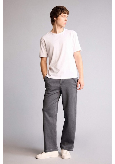 Defacto Yumuşak Dokulu Wide Leg Jean Pantolon H2882ax26spnm55 Gri-nm55