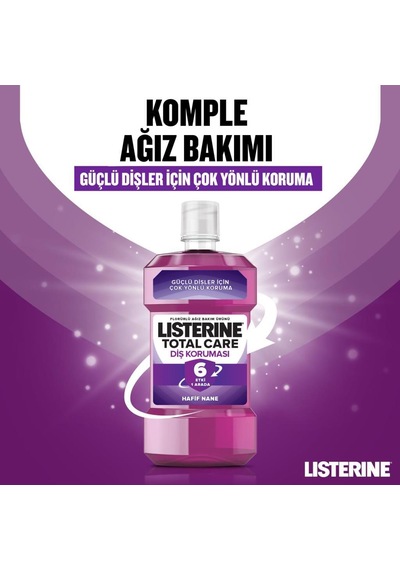 Listerine Mouthwash Total Care Sifir Nane Aromali Ağiz Bakım Suyu 1 L