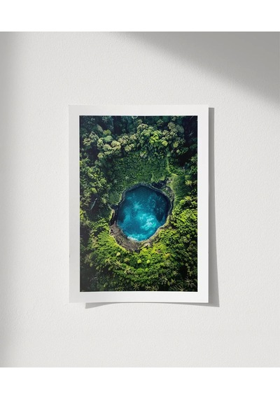 Çerçevesiz Poster Yeşil Cennet