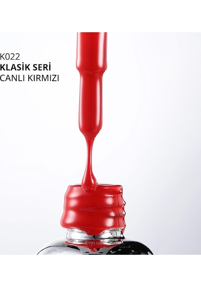 Kalıcı Oje K022, Canlı Kırmızı, 10 Ml