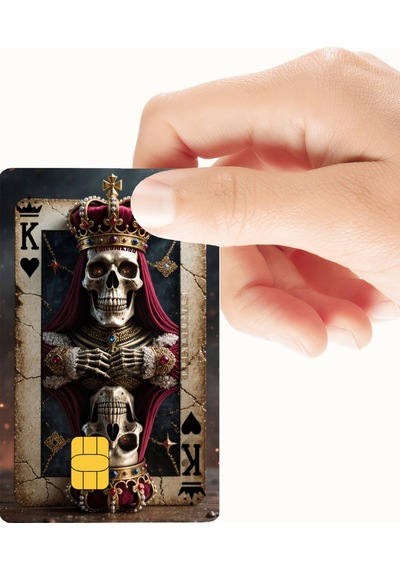 Kral Kraliçe Jack İskambil 4'lü Set Kredi/banka Kart Kaplama Sticker Standart