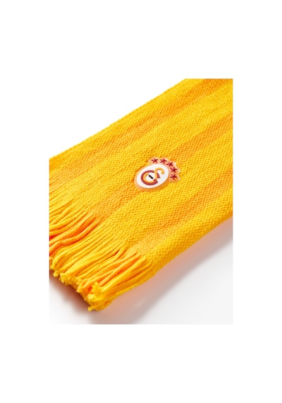 Gsstore Galatasaray Püsküllü Triko Atkı U252177 Sarı