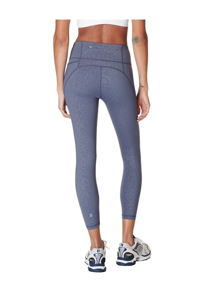 Sweaty Betty Power 7/8 Emboss Workout Kadın Koşu Tayt Mavi