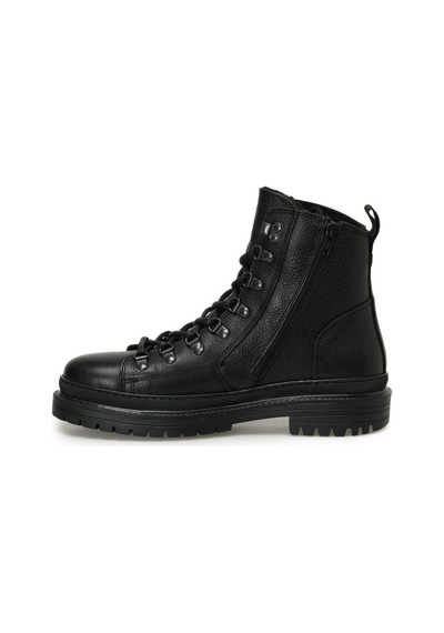 Lumberjack Esteves 3pr Siyah Hakiki Deri Comfort Casual Postal Bot Siyah