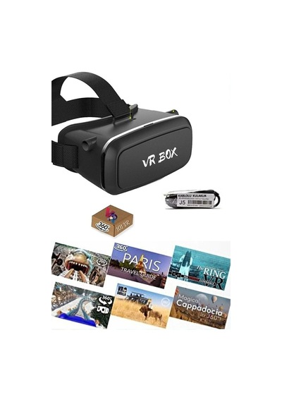 Vr Sanal Gerçeklik Gözlüğü Kulaklık Eğlenceli Içerik Paketi