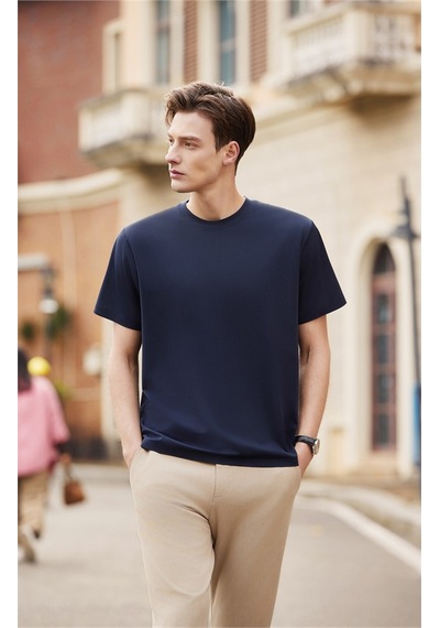 New Performance Premium Basic T-shirt 67.1% Naylon 22.0% Pamuk 10.9% Spandex Lacivert