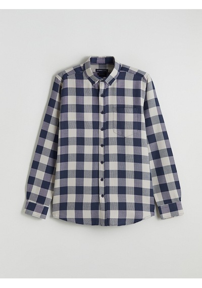Lcwaıkıkı Classic Bej Regular Fit Ekose Erkek Gömlek